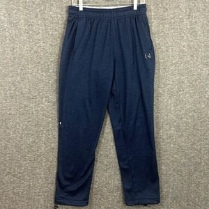 VTG Y2K And1 Sweatpant Men Medium 28x29 Navy Zip Pocket Fleece Basketball Street